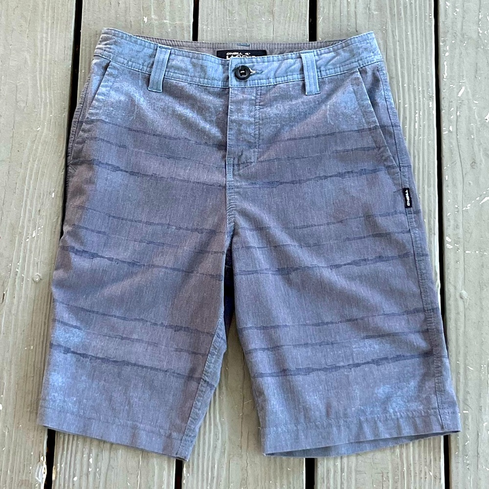 O’NIELL Boys Hybrid Grey/Blue shorts size 27